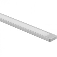 LED profil Hliníkový Eloxovaný 2m Výpustný / Naomietkový pre Pásku SET