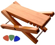 FÁBÓL KÉSZÜLT GITÁR LÁBTARTÓ / GITÁRHOZ / GITÁROSHOZ +KOCKÁK