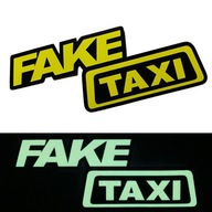 Naklejka LED Elektryczna Panel Fake Taxi na szybę samochodu