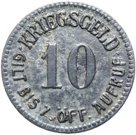 + Glatz - Kłodzko - NOTGELD - 10 Pfennig BD (1919) - CYNK