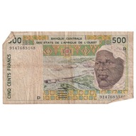 Banknot, Kraje Afryki Zachodniej, 500 Francs, KM:7