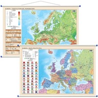 Mapa ścienna - polityczno-fiz. 1:12 000 000 Europa