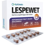 Eurowet Lespewet 60 tab. pre močový systém pre mačku.