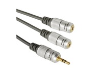 Pro-Link kábel 9000118-10 minijack (3,5 mm) - 2x minijack (3,5 mm) 0,2 m