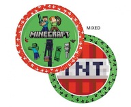 Talerzyki papierowe Minecraft, next generation, 23 cm, 8 szt. (plastic-free