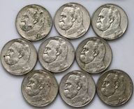 II RP, 9 x 5 złotych 1934-1936, Piłsudski