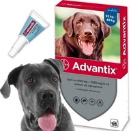 Krople Bayer Advantix 4 ml dużego psa 25-40 kg na pchły i kleszcze