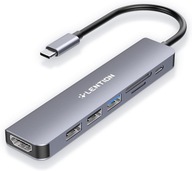 USB C Hub Dokovacia stanica PD 100W 4K HDMI čítačka SD/TF USB 3.0 Thunderbolt