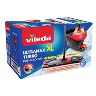 VILEDA ULTRAMAX XL TURBO BOX Zestaw mop płaski obrotowy 42 cm mop + wiadro