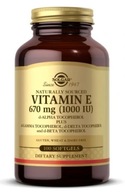 SOLGAR Vitamín E 1000 IU 100 kapsúl Antioxidant Tokoferoly