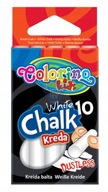 Kreda biała bezpyłowa 10 sztuk Colorino Kids