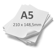 Papier ksero BIAŁY A5 (148x210 mm) ryza 500 ark