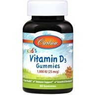 Kid's Vitamin D3 Gummies 60 gélov Carlson Labs