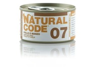 Natural Code Cat 07 Kurczak z Wołowiną puszka 85g