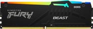 Pamięć Kingston Fury Beast RGB, DDR5, 16 GB, 5200MHz, CL36 (KF552C36BBEA16)