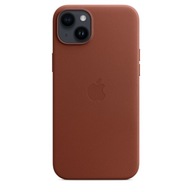 Kožené puzdro s MagSafe pre iPhone 14 Plus - umbra