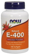 NOW Foods Vitamín E-400 IU so selénom 100 mäkkých kapsúl