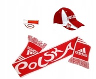 Polska zestaw kibica euro 2024 reprezentacji szalik adidas czapka baseball