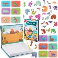 Magnetická kniha Puzzle Dinosaury RK-770