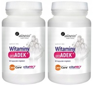 Aliness Vitamín Pro ADEK Komplex MK7 K2 2x60kaps Imunita Dobrý zrak