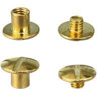 SZEGECSEK Csavar FÉM Rögzítő DIY Arany 7mm 5db