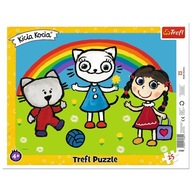 Rámové puzzle Trefl Rozkošný deň Mačacie mačičky 25 dielikov 31389