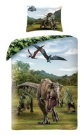Pościel bawełniana 140x200 Jurassic World Park Jurajski dinozaury T-Rex