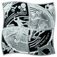 10 ZŁ - ( 2012 ) - EURO 2012 Zestaw czterech monet srebrnych