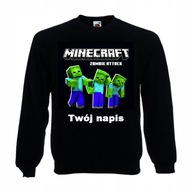 MINECRAFT MIKINA PRE MLÁDEŽ + VÁŠ NÁPIS PREZÝVKA