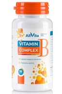 Vitamín B komplex 11 vitamínov metylkobalamín B12 Vysoké dávky Allvita