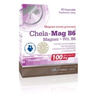 Chela-Mag B6 Chelát Magnézium 60 kaps.Max Absorpcia