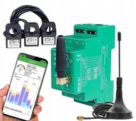 SUPLA Licznik Monitor Energii Prądu WiFi 3F+N z Anteną Trójfazowy