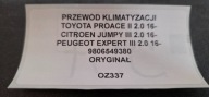 vedení klimatizaci předek Toyota Proace 9806549380