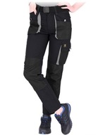 Spodnie robocze damskie do pasa czarne monterskie wzmacniane FIO black 44