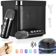 URZĄDZENIE DO KARAOKE GŁOŚNIK BLUETOOTH 5.0 + 2 MIKROFONAMI BEZPRZEWODOWYMI