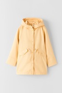 Zara kurtka parka płaszcz przeciwdeszczowy dziecięcy żółta 8 lat 128 cm