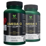 2x Doplnok PREMIUM Omega-3 Vitamín D3+ K2MK7+ E