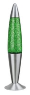 Dekoracyjna zielona lampa stołowa lawa z brokatemna prezent LAVA
