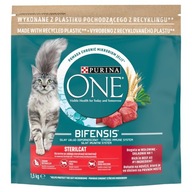 PURINA ONE BIFENSIS STERILCAT Z WOŁOWINĄ 1,5kg