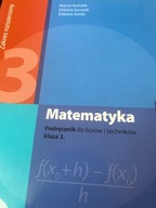 Matematyka 3 Podręcznik Zakres rozszerzony Kurczab, Świda, Marcin Kurczab