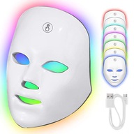 Maska LED na twarz 7 kolorów LED terapia FOTONOWA ŚWIATŁEM