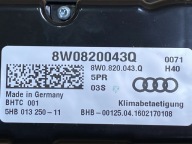 AUDI A4 A5 8W B9 Unite commande clima 8W0820043Q