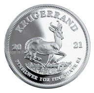 Srebrna Moneta Krugerrand RPA 2021, 1 uncja (proof)