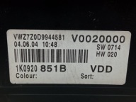 dials 1K0920851B 1.9 105KM VW Volkswagen Golf V (2004-2009)