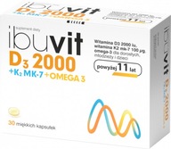 Čiapky Ibuvit D3 2000 + K2 MK-7 Omega 30.