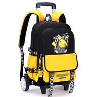 Trolley Bags Large Wheels School Bags (yellow)