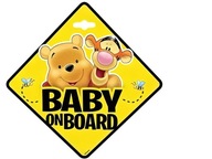 Tabliczka do samochodu Baby On Board DISNEY Kubuś Puchatek