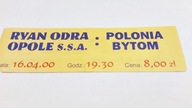 stary bilet ODRA Opole - POLONIA Bytom 16.04.2000