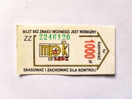 8 SZTUK / KOLEKCJA - Stare bilety MPK Łódź 1000zł (ZZ)