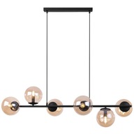 MENNYEZETI LÁMPA CSILLÁR LÓGÓ FEKETE DÍSZLÉC NAPPALI SZOBA LÁMPABÚRA GÖMBÖK